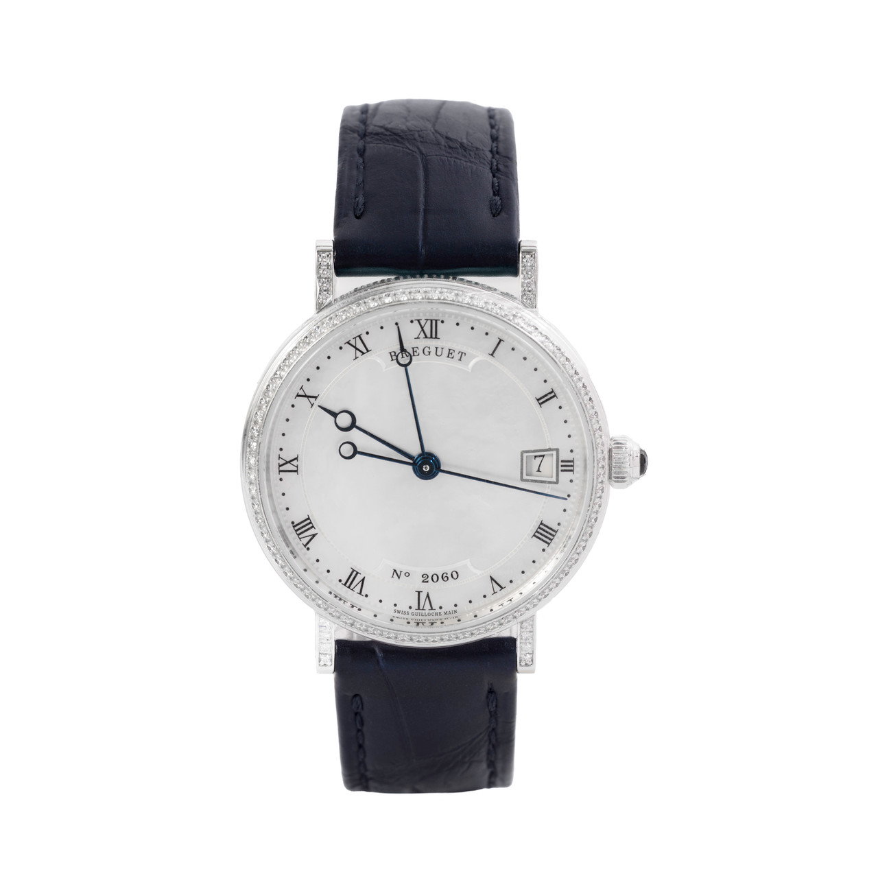 Breguet Classique 33.5 MOP Roman Dial Watch | White Gold