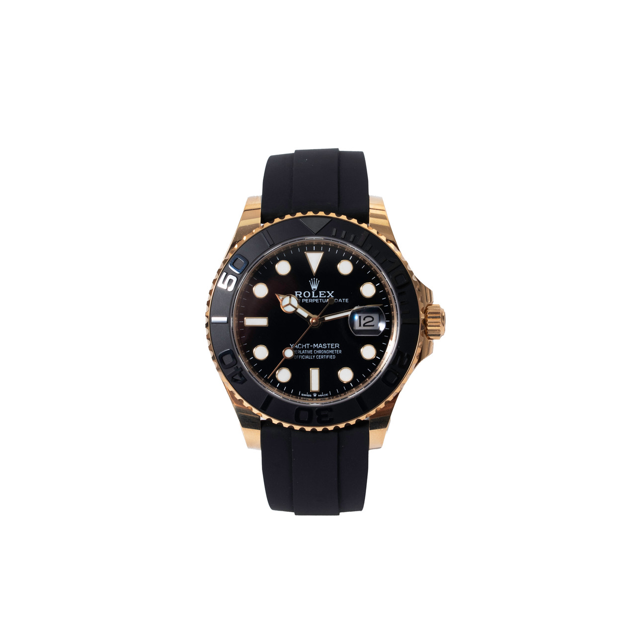 Rolex Yacht-Master 42 Black Dial Watch | Yellow Gold 0