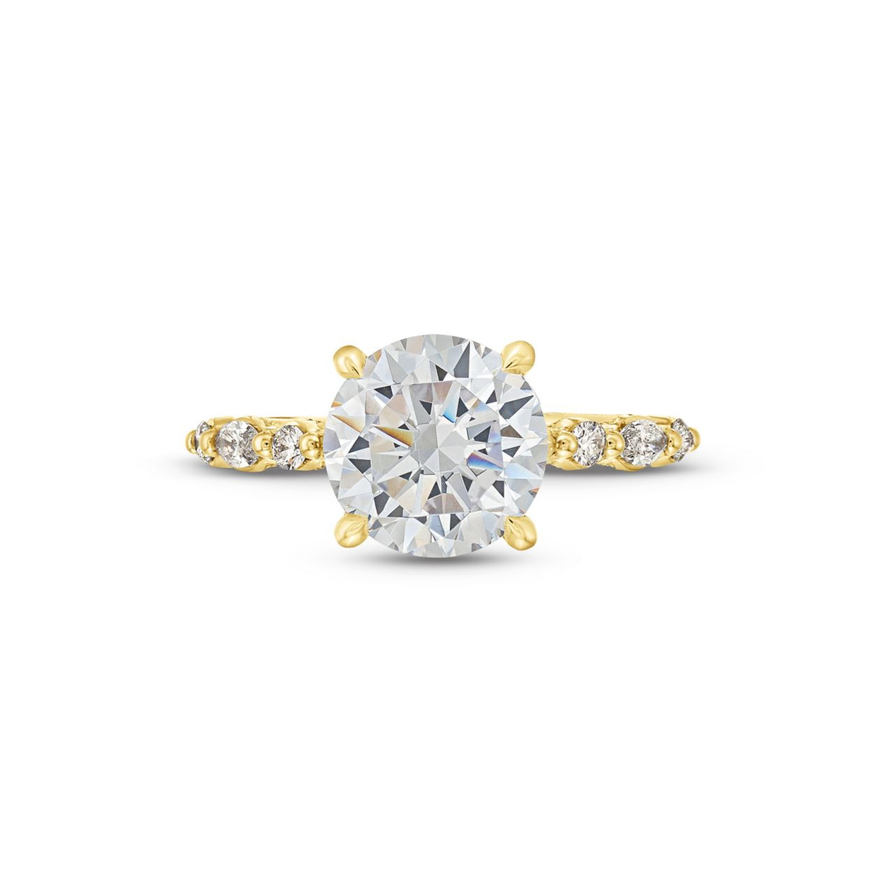 Tacori Sculpted Crescent Marquise Round Diamond Engagement Setting