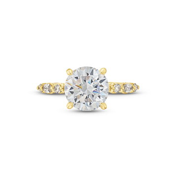 Tacori Sculpted Crescent Marquise Round Diamond Engagement Setting In White Gold 18K