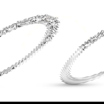 Tacori Sculpted Crescent Marquise Round Diamond Band