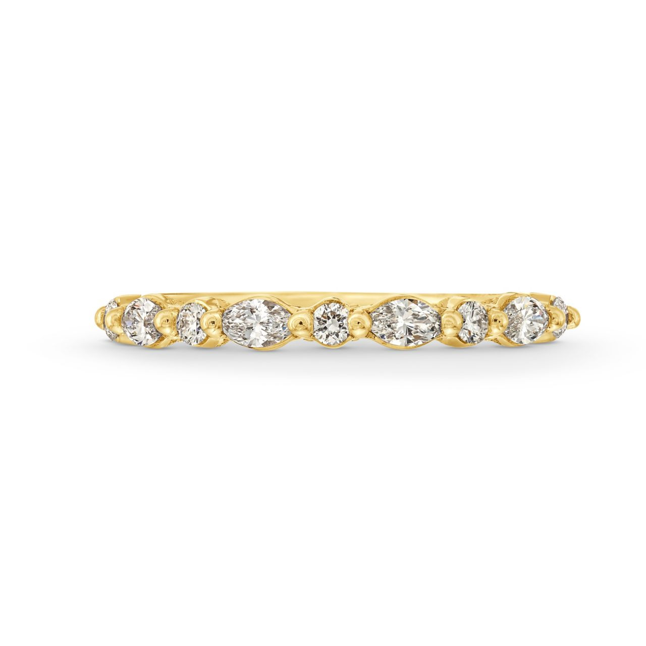Tacori Sculpted Crescent Marquise Round Diamond Wedding Band 0