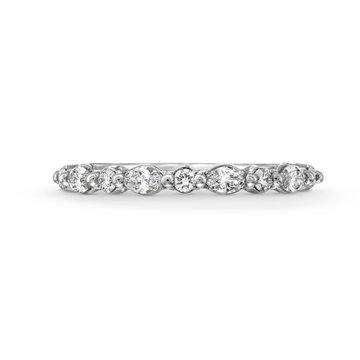 Tacori Sculpted Crescent Marquise Round Diamond Wedding Band In Platinum