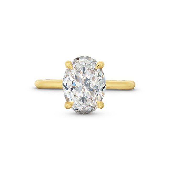 Yellow Gold 18K Tacori Founder's Crescent Solitaire Engagement Setting