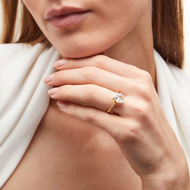 Tacori Founder's Crescent Solitaire Engagement Setting In Yellow Gold 18K