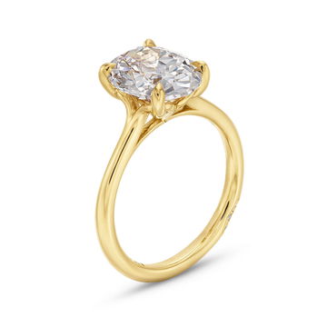 Tacori Founder's Crescent Solitaire Engagement Setting In Yellow Gold 18K