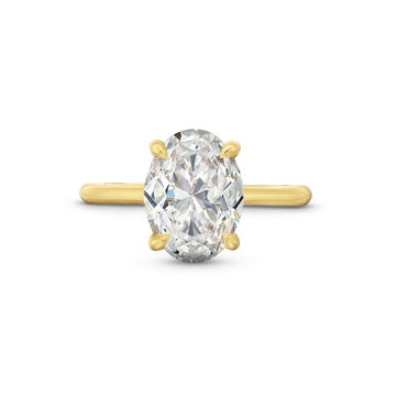 Tacori Founder's Crescent Solitaire Engagement Setting In Yellow Gold 18K