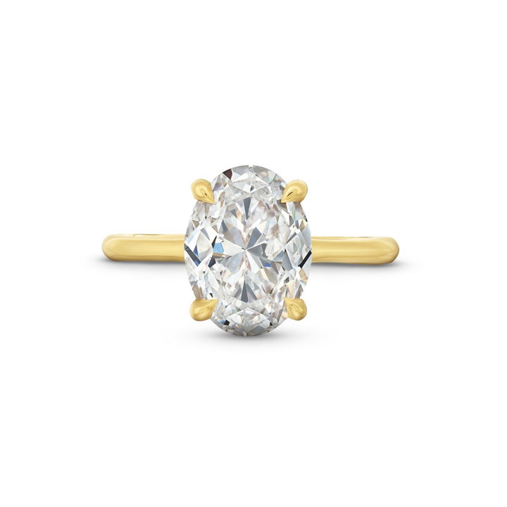 Tacori Founder's Crescent Solitaire Engagement Setting In Yellow Gold 18K