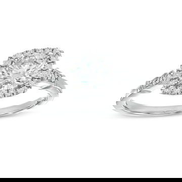 Cushion Halo Milgrain Engagement Setting (For 1ct Round)