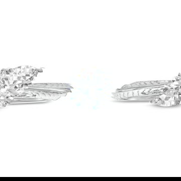 Engraved Solitaire Milgrain Engagement Setting (For 1ct Round)