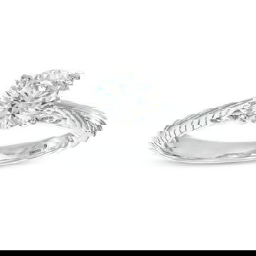 Engraved Solitaire Milgrain Engagement Setting (For 1ct Round)
