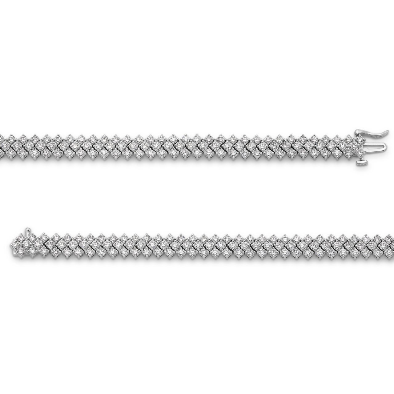 Chevron Diamond Tennis Bracelet