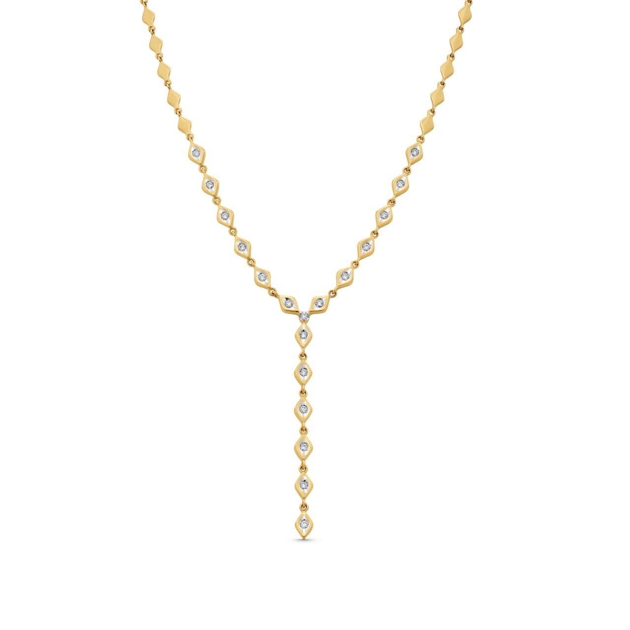 Y-Shape Diamond Necklace