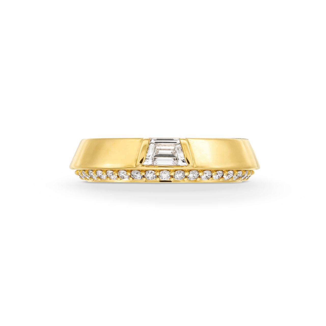 Trapezoid Diamond Eternity Wedding Band 0