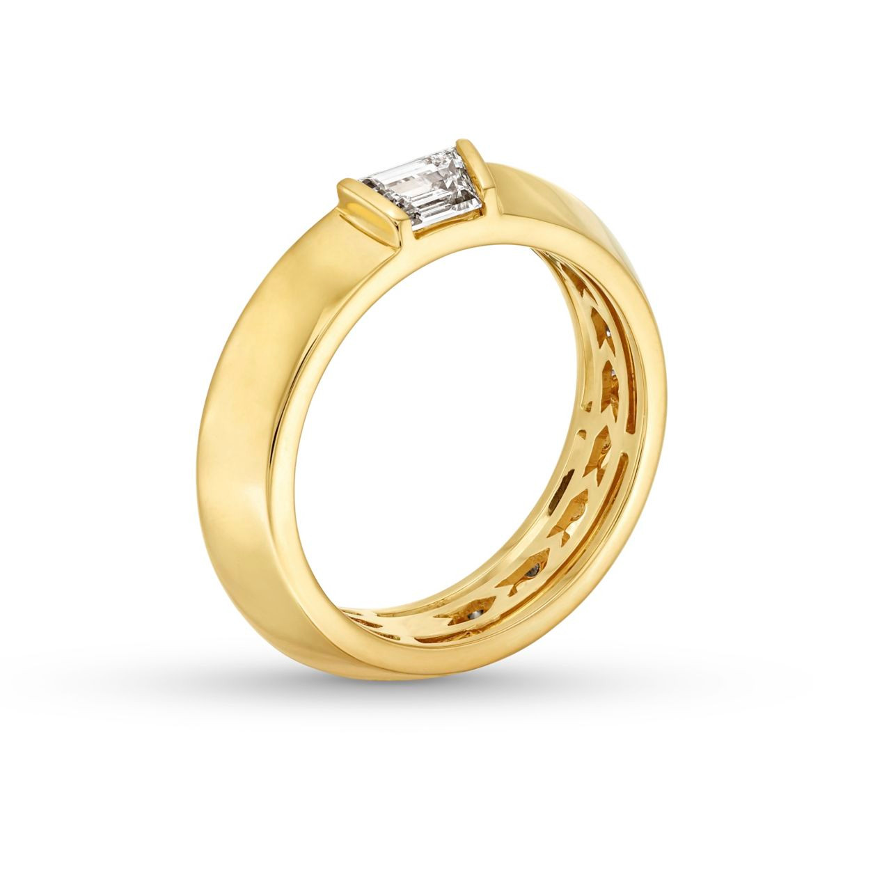 Trapezoid Diamond Eternity Wedding Band 2