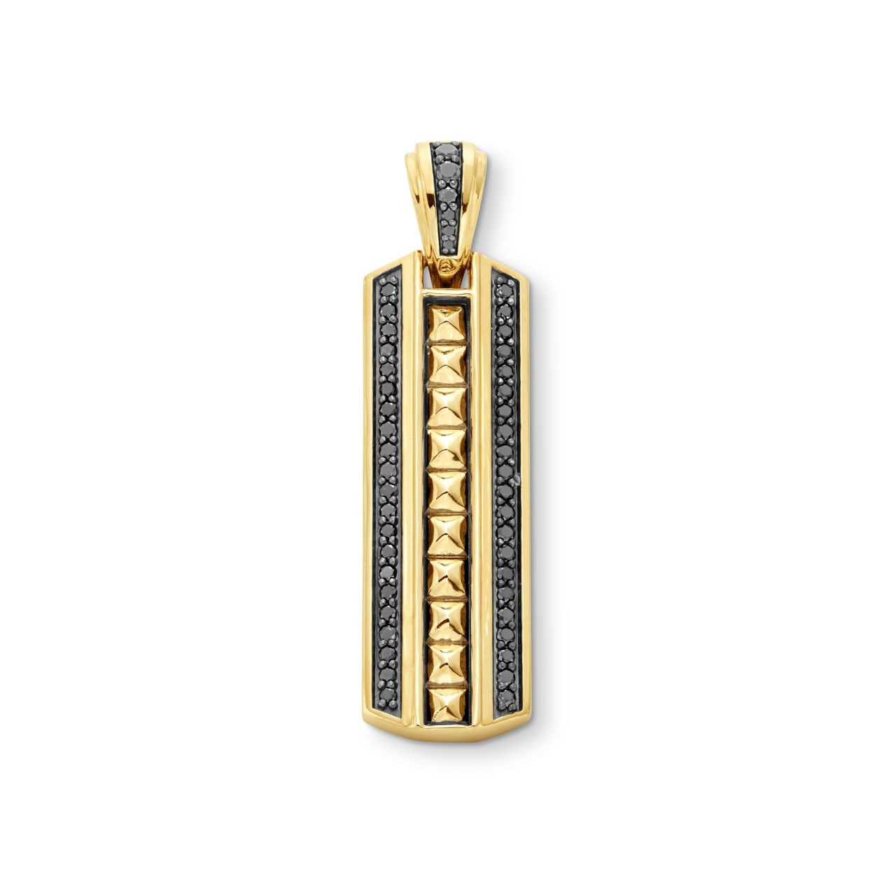 Black Diamond Gold Pave Pendant 0