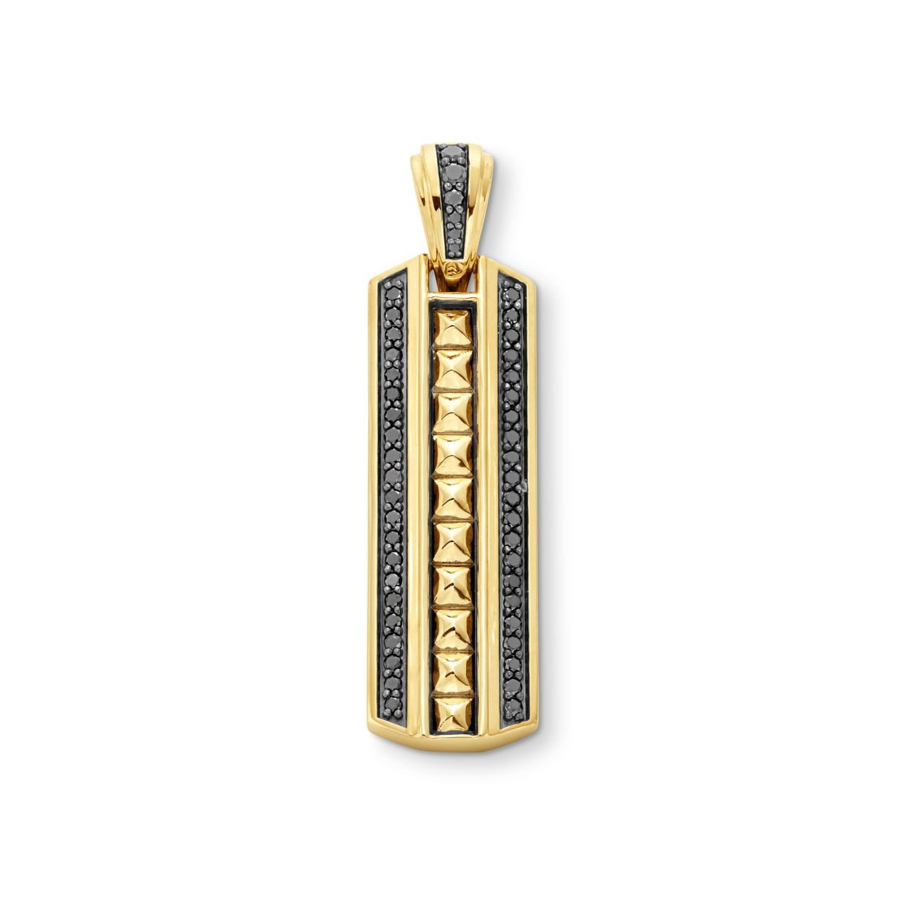 Black Diamond Gold Pave Pendant 0