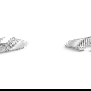 Trapezoid Diamond Bezel Open Ring