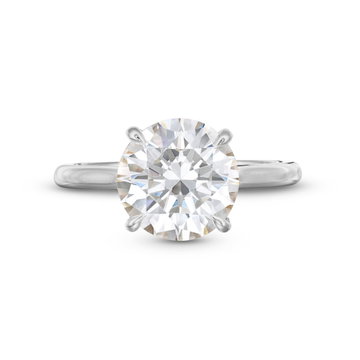 Michael M. Montage Solitaire Hidden Halo Engagement Setting In White Gold 18K