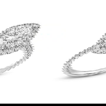 Round Lab Grown Diamond Halo Engagement Ring By Diamonds Direct Designs 3