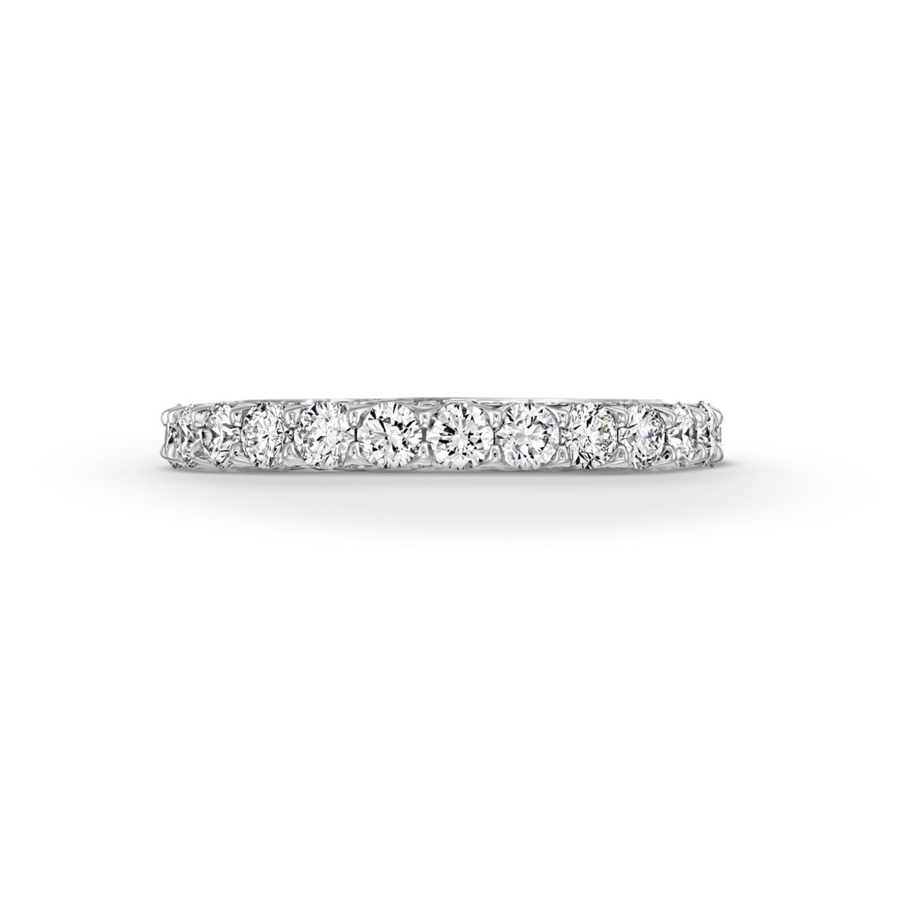 Michael M. V-Prong 3/4 Way Diamond Wedding Band In White Gold 18K 0
