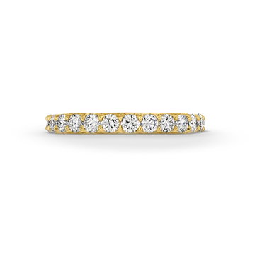 Michael M. V-Prong 3/4 Way Diamond Wedding Band In White Gold 18K