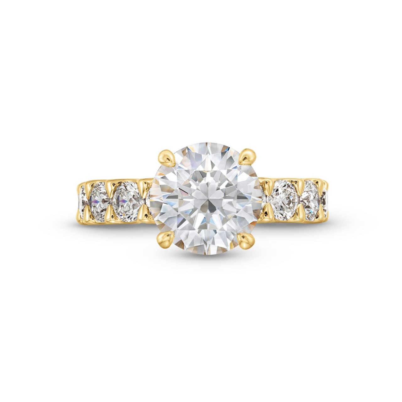 A. Jaffe Half Way Diamond Engagement Setting 0