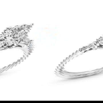 Uneek Three Stone Baguette Diamond Engagement Setting