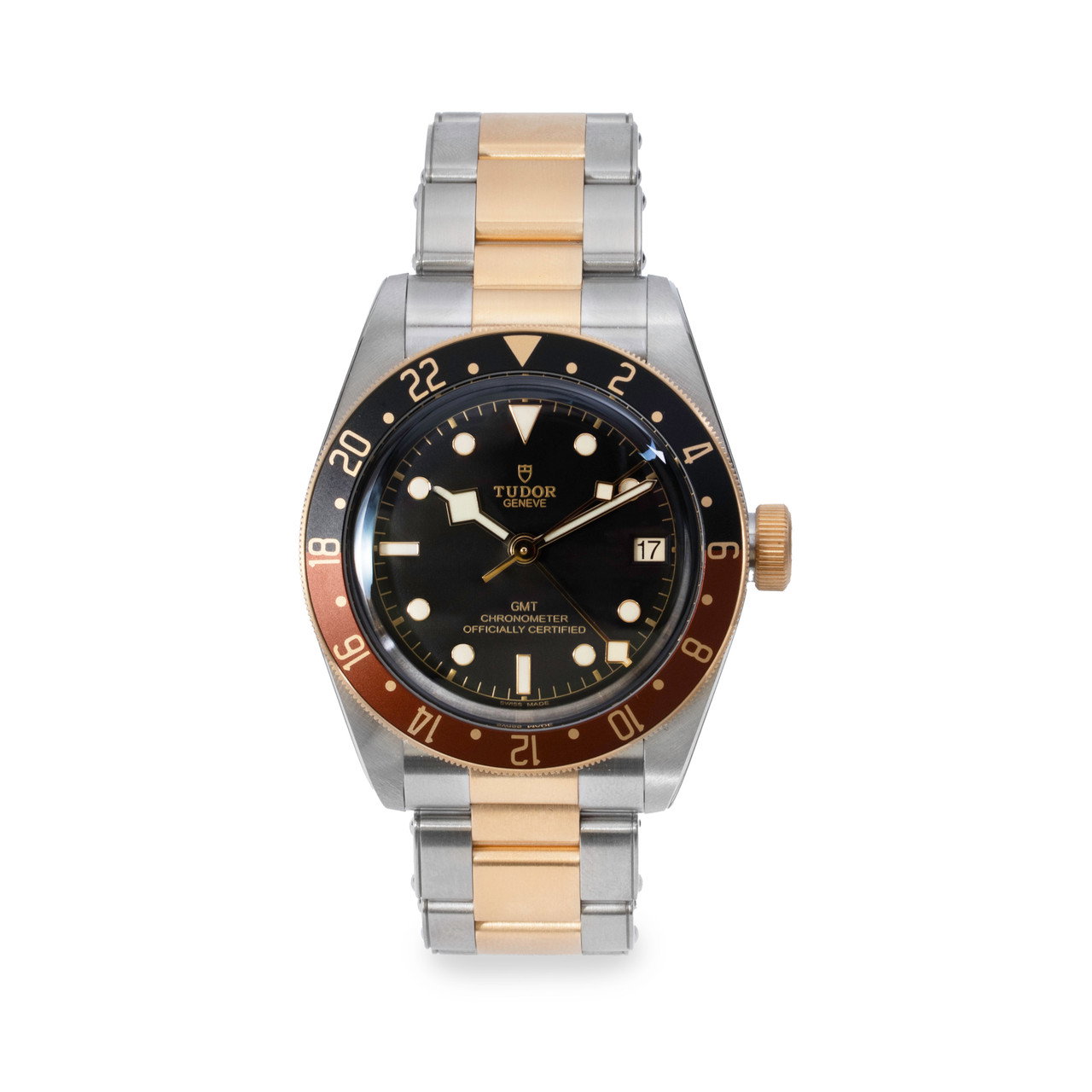Tudor Black Bay GMT S&G 41 Black Dial Watch | Stainless Steel & Yellow Gold