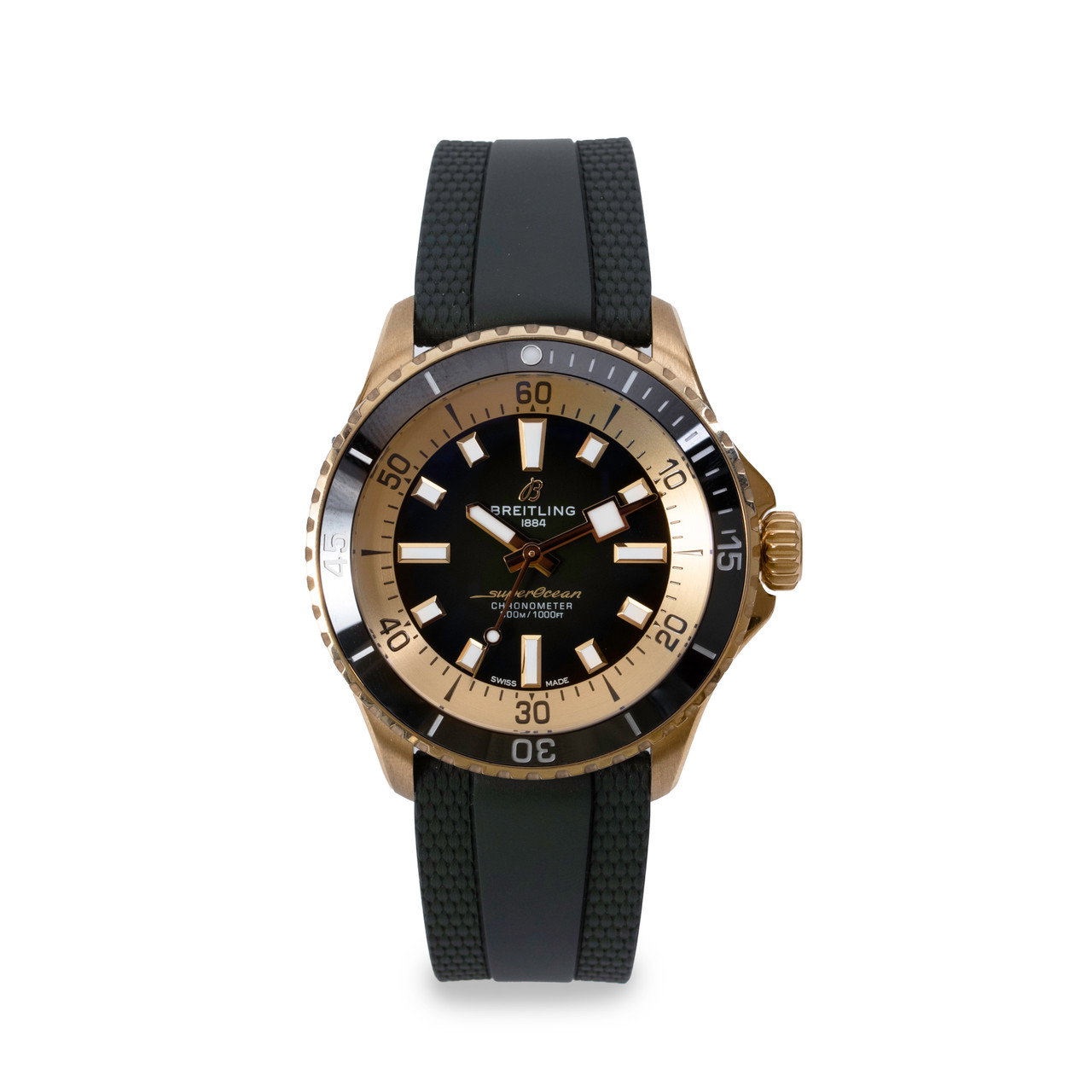 Breitling Superocean Automatic 42 Green Dial Watch | Bronze 0