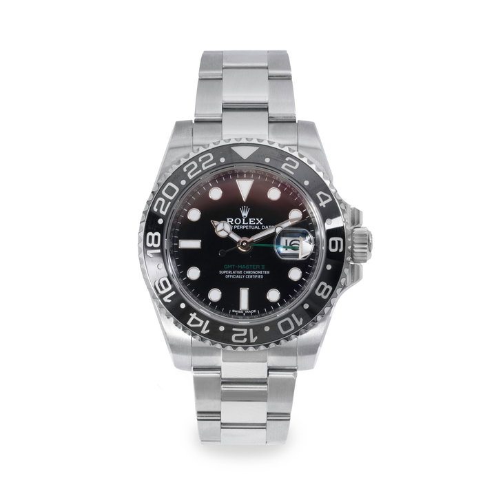 Rolex GMT-Master II 40 Black Dial Watch | Oystersteel