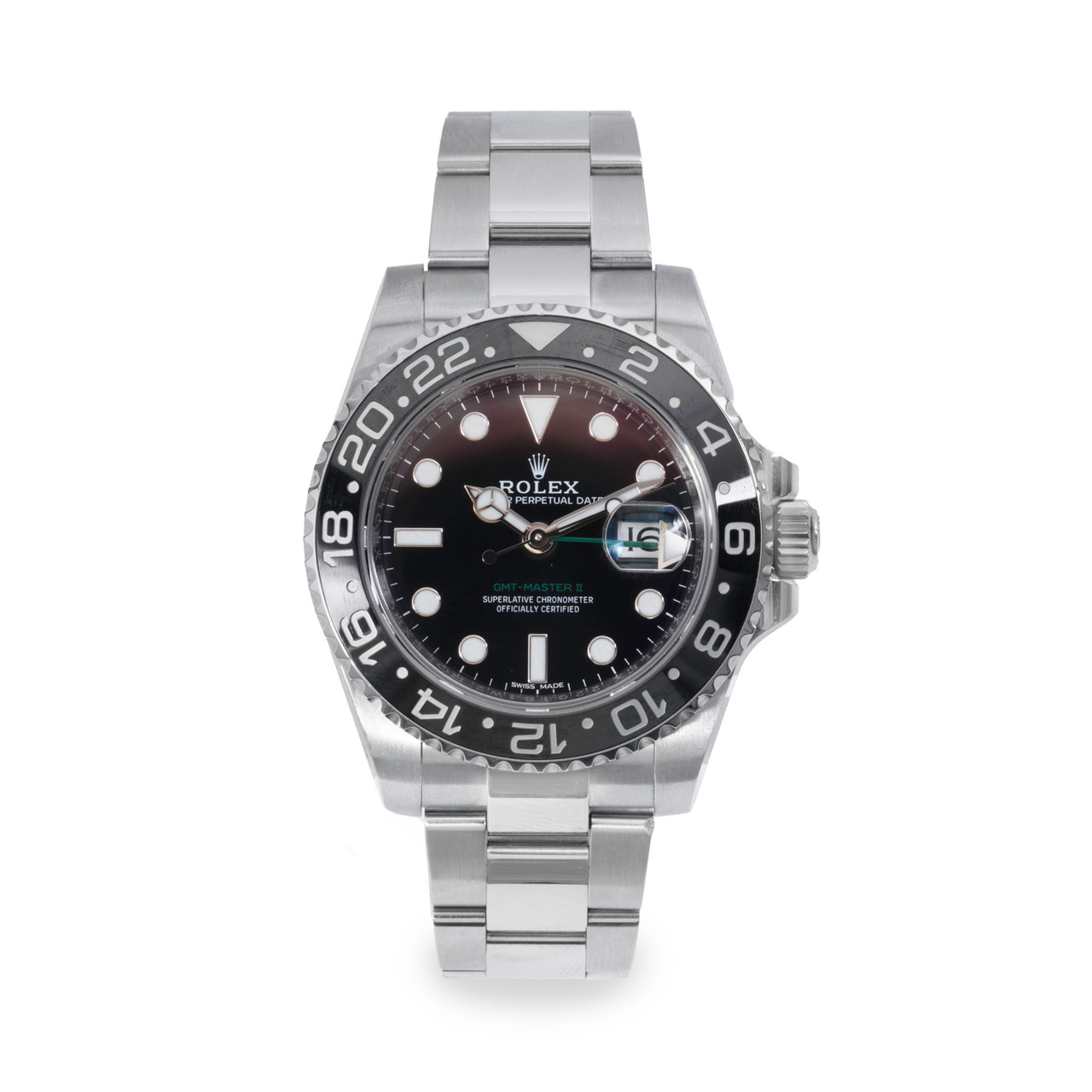 Rolex GMT-Master II 40 Black Dial Watch | Oystersteel 0