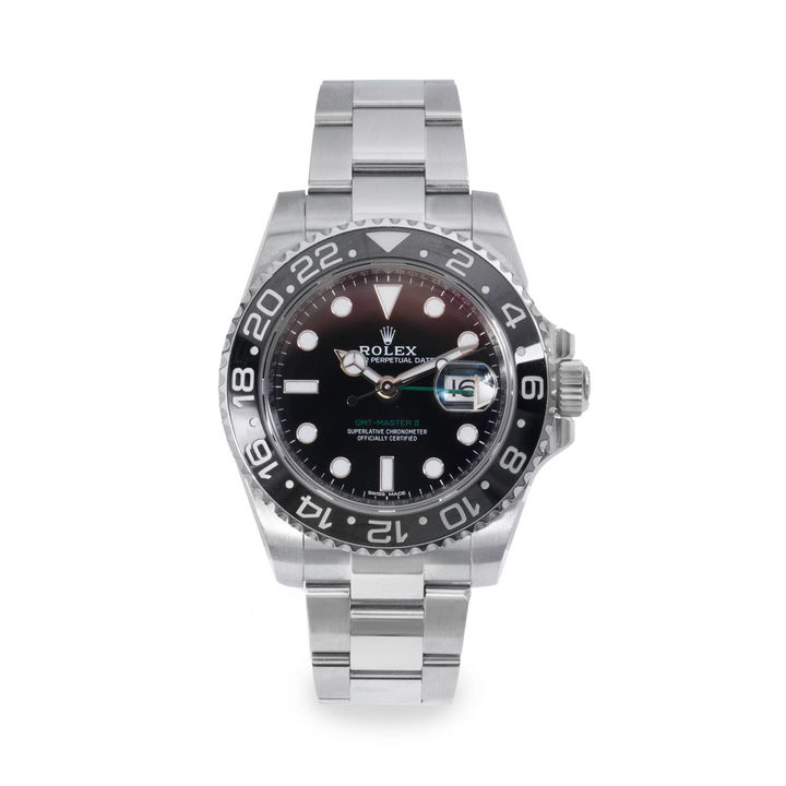 Rolex GMT-Master II 40 Black Dial Watch | Oystersteel