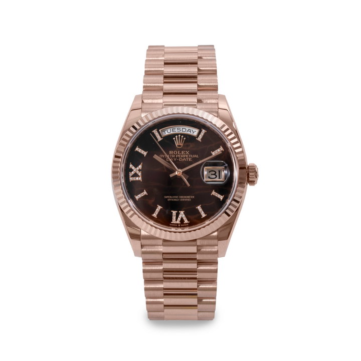 Rolex Day-Date 36 Eisenkiesel Dial Watch | Everose Gold