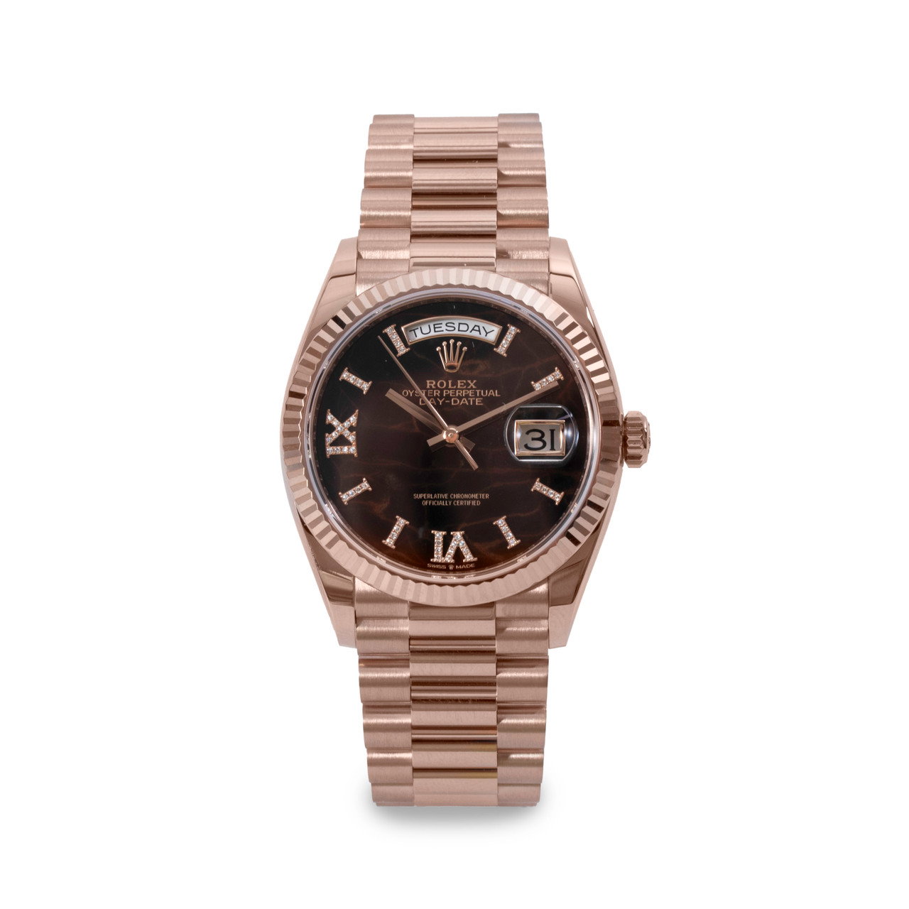 Rolex Day-Date 36 Eisenkiesel Dial Watch | Everose Gold