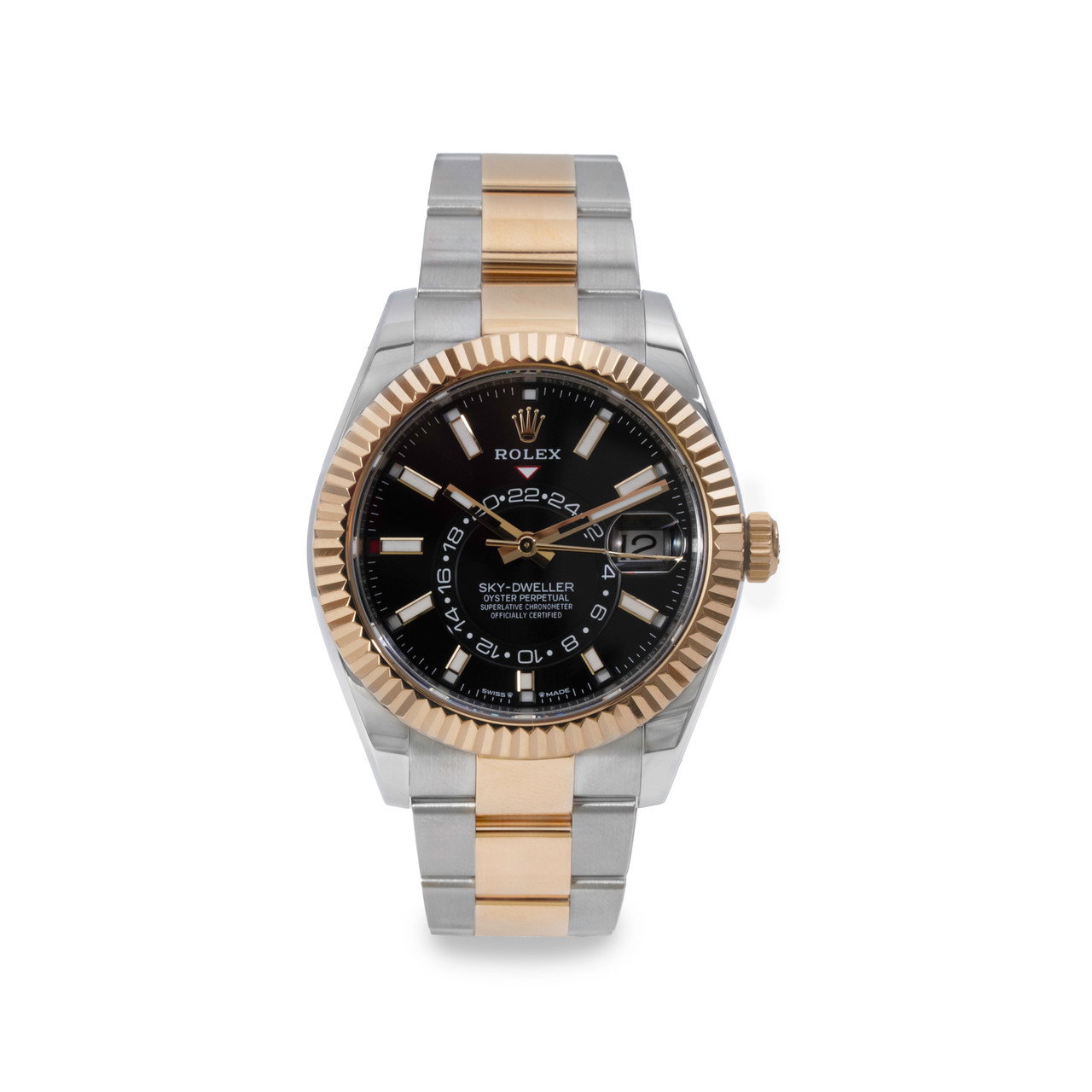 Rolex Sky-Dweller 42 Black Dial Watch | Oystersteel & Yellow Gold