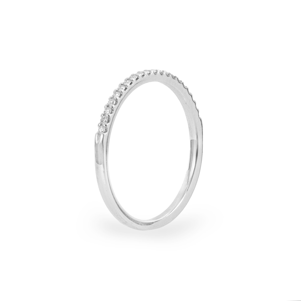 Shared Prong Diamond Wedding Band (0.15tw) 1