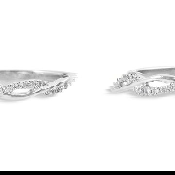 Diamond Twist Wedding Band (0.15TW)