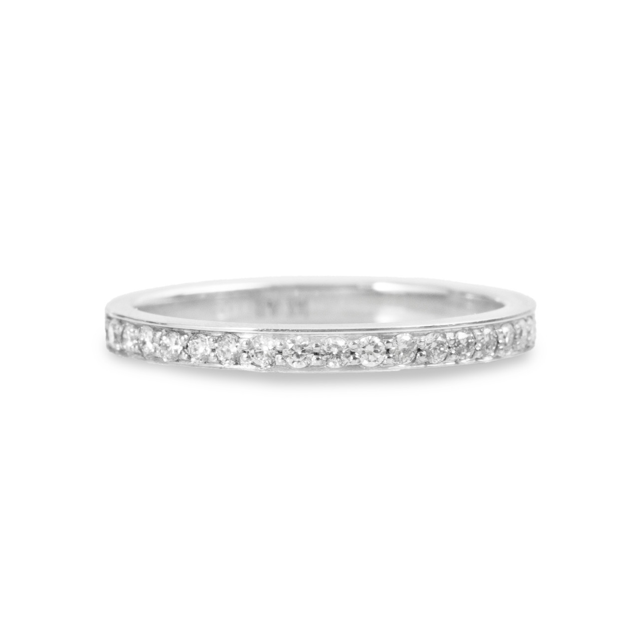 1/2 Way Channel Diamond Wedding Band (0.20tw)