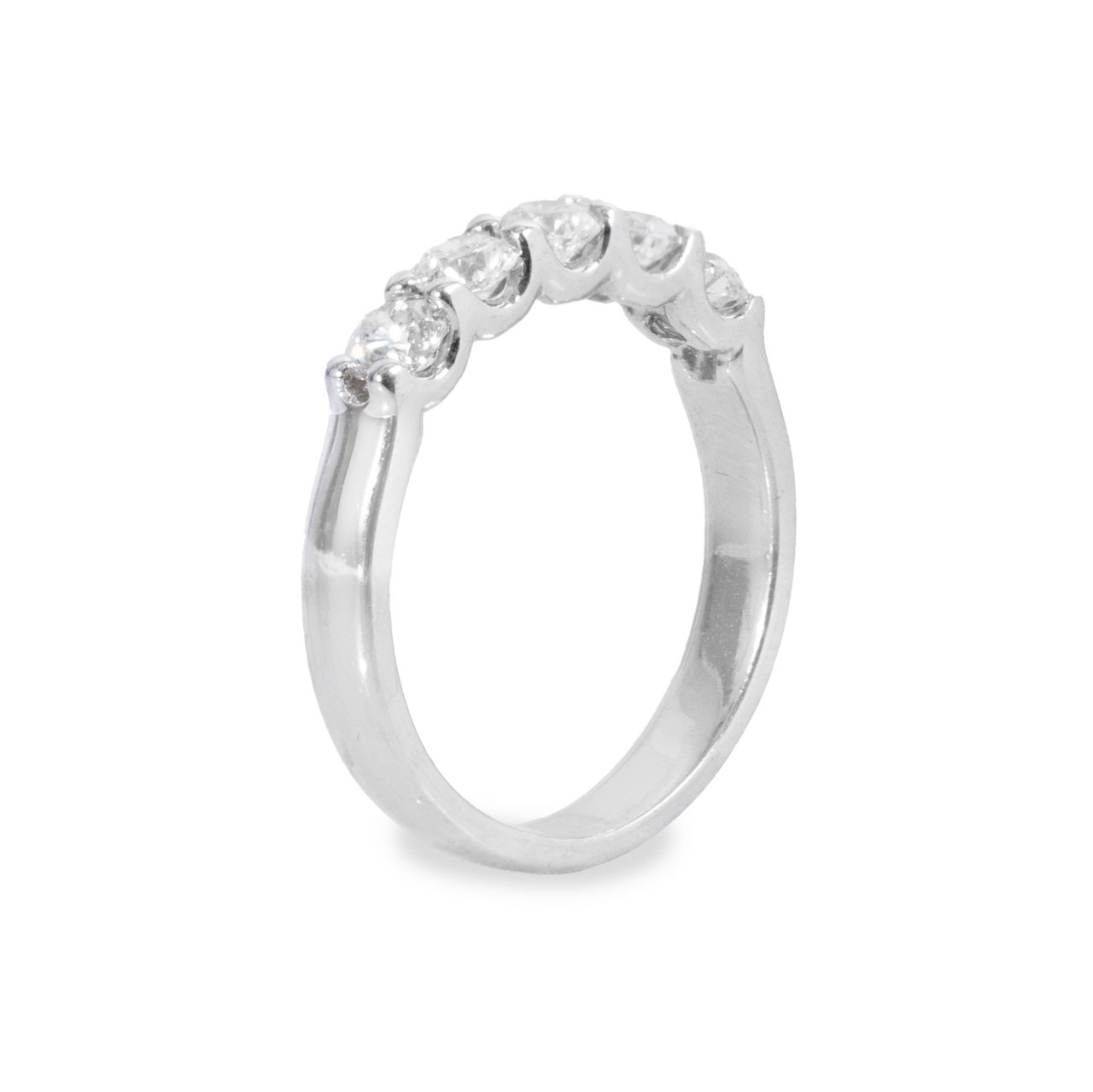 Shared Prong Diamond Wedding Band (1.00tw) 1