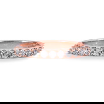 Rose Gold Shared Prong Diamond Wedding Band (0.33TW)
