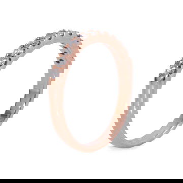 Rose Gold Shared Prong Diamond Wedding Band (0.33TW)