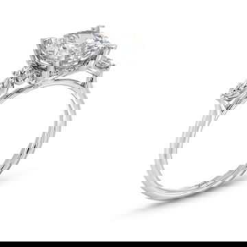 Uneek Marquise Round Side Stone Diamond Engagement Setting
