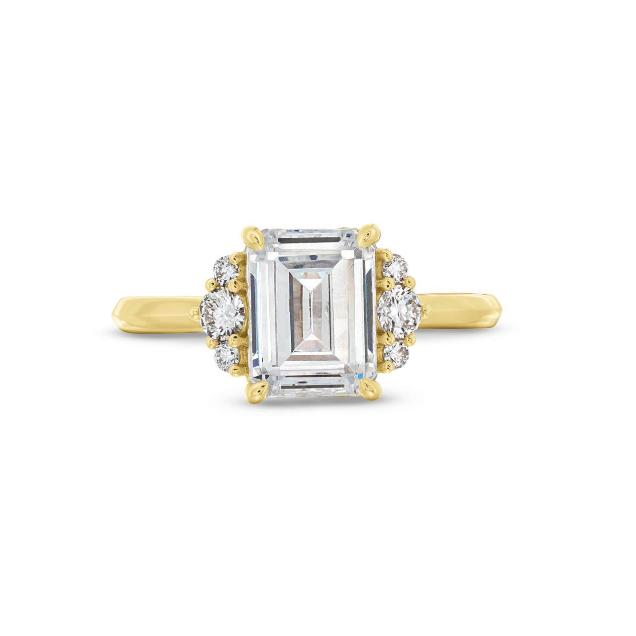 Uneek Side Cluster Diamond Engagement Setting 0