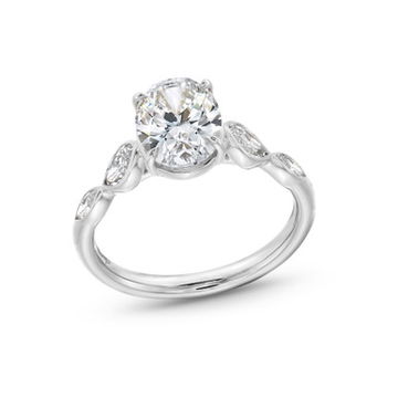 Uneek Horizontal Marquise Bezel Diamond Engagement Setting