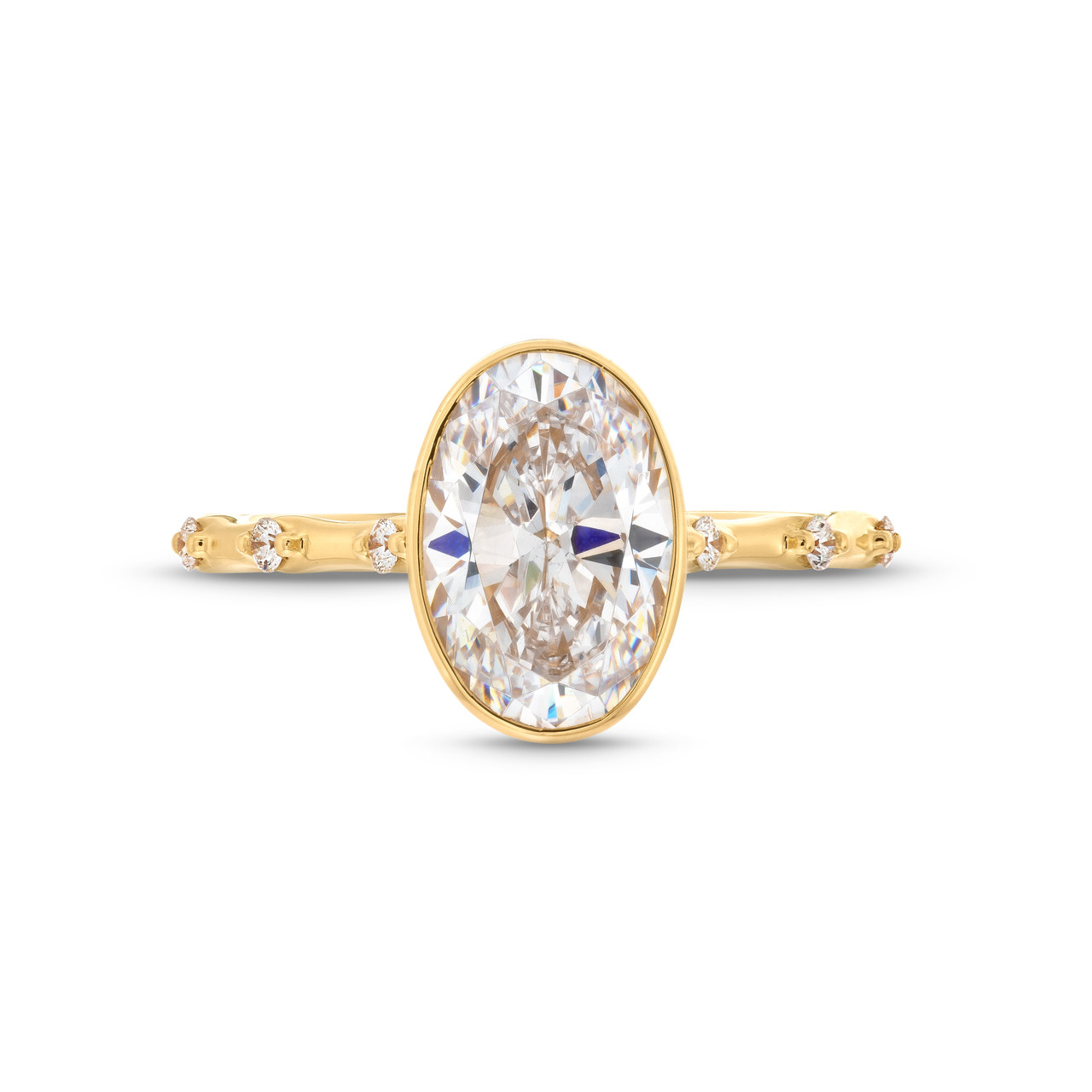 Uneek Round Bezel Diamond Engagement Setting 0