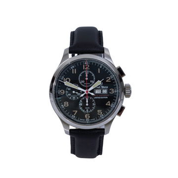 Ernst Benz John Varvatos Chronoscope 47 Black Vintage Watch | Stainless Steel 0
