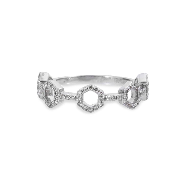 Hexagon Diamond Band