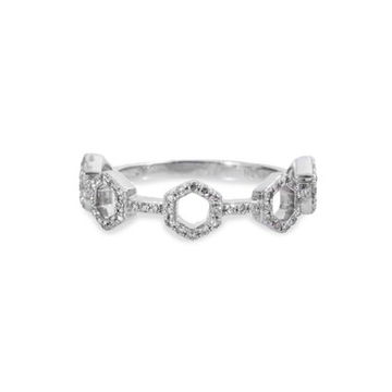 Hexagon Diamond Band 0