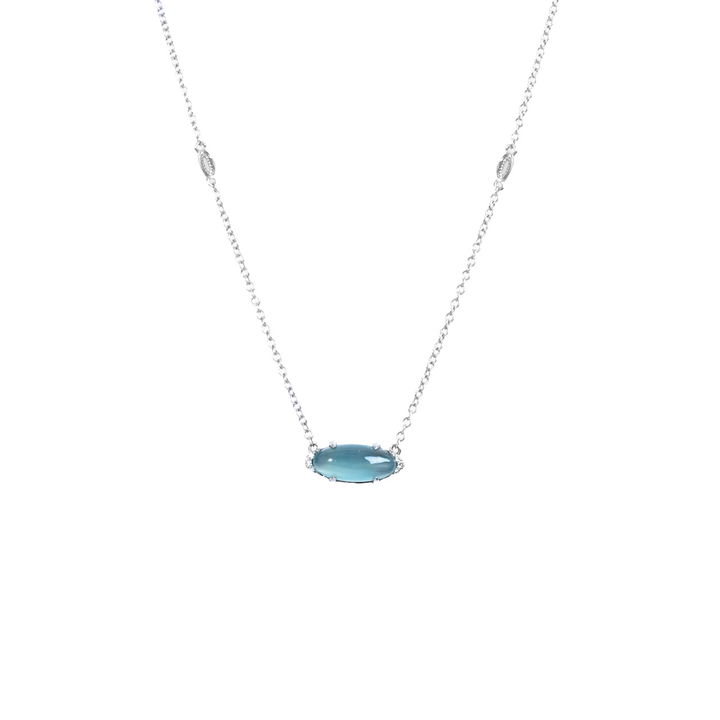 Tacori Horizon Shine Chalcedony and Diamond Necklace